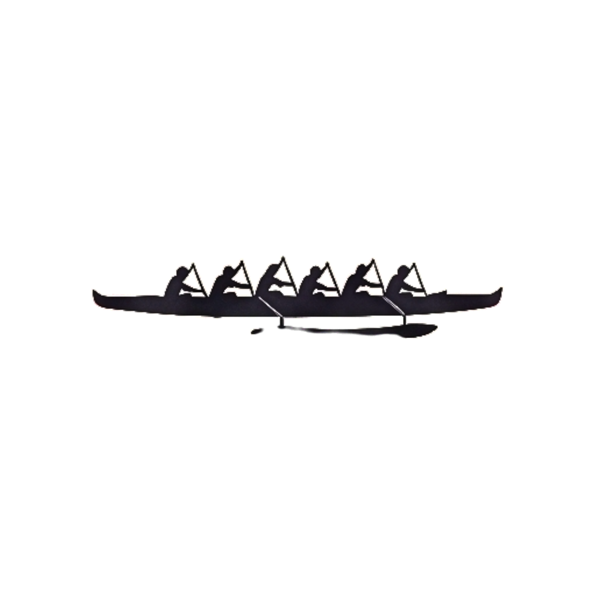 Outrigger canoe with 6 paddlers